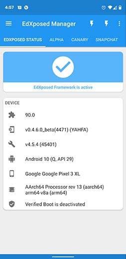 Скриншот 1 — EdXposed Manager