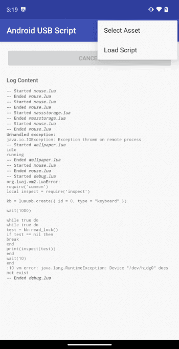 Скриншот 1 — Android USB Script
