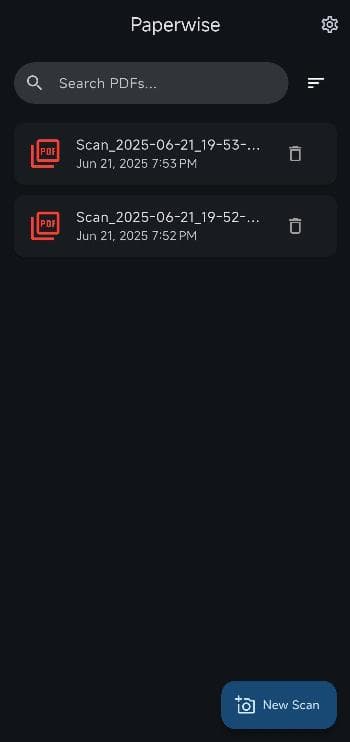 Скриншот 1 — PaperWise
