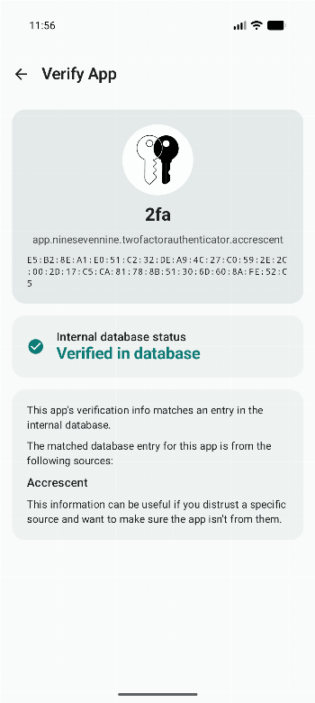 Скриншот 3 — Privacy Guides Verified Apps