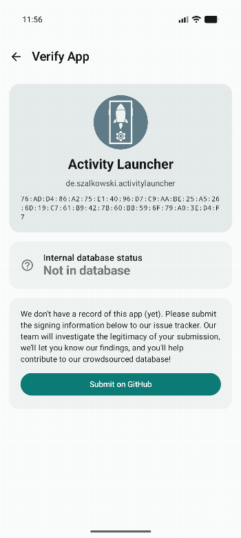 Скриншот 4 — Privacy Guides Verified Apps