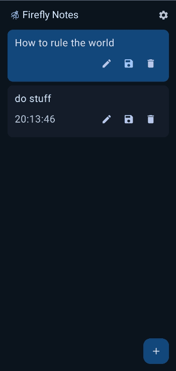 Скриншот 1 — Firefly Notes