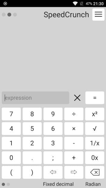 Скриншот 1 — SpeedCrunch