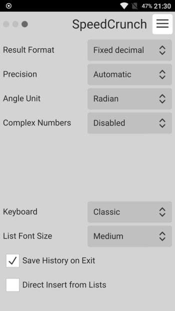 Скриншот 2 — SpeedCrunch
