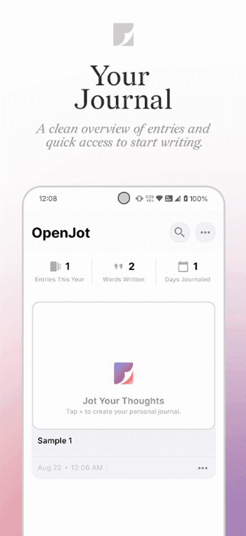 Скриншот 1 — OpenJot