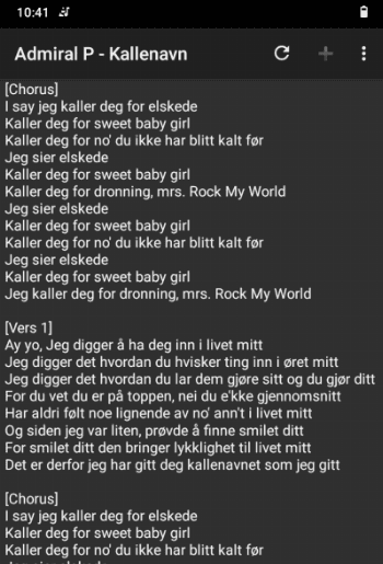Скриншот 1 — Lyrics