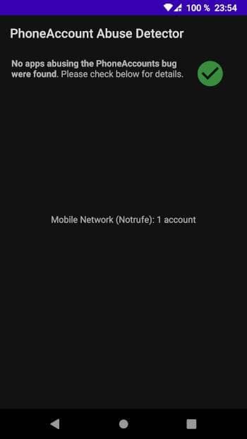 Скриншот 2 — PhoneAccount Abuse Detector