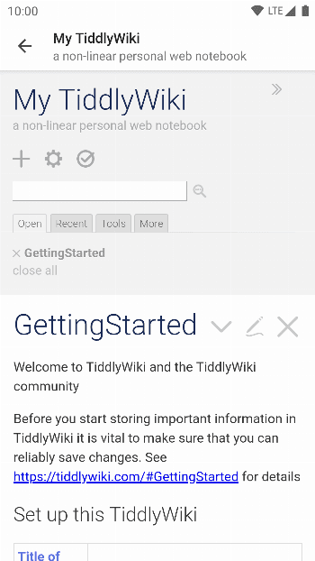 Скриншот 2 — Tiddloid Lite