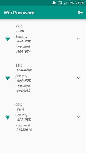 Скриншот 1 — Wifi Password