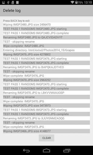 Скриншот 3 — Wipe files