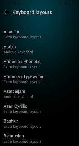 Скриншот 1 — Extra Keyboard Layouts