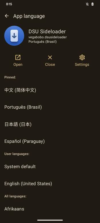Скриншот 1 — Language Selector