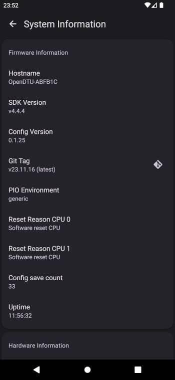 Скриншот 1 — OpenDTU