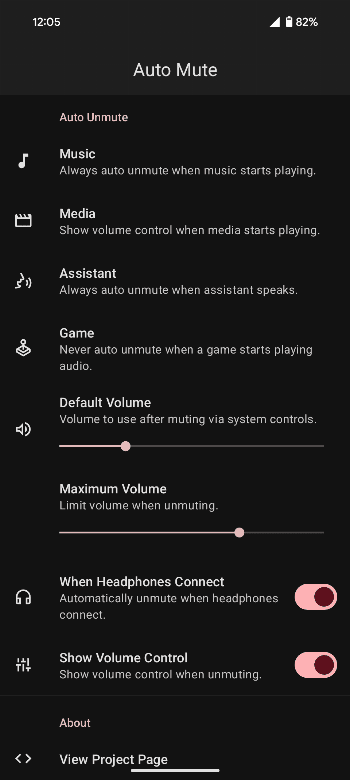 Скриншот 2 — Auto Mute