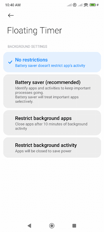 Скриншот 6 — Floating Timer
