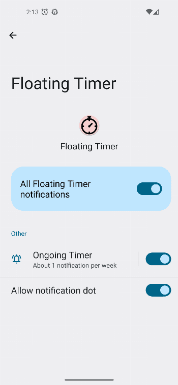 Скриншот 7 — Floating Timer
