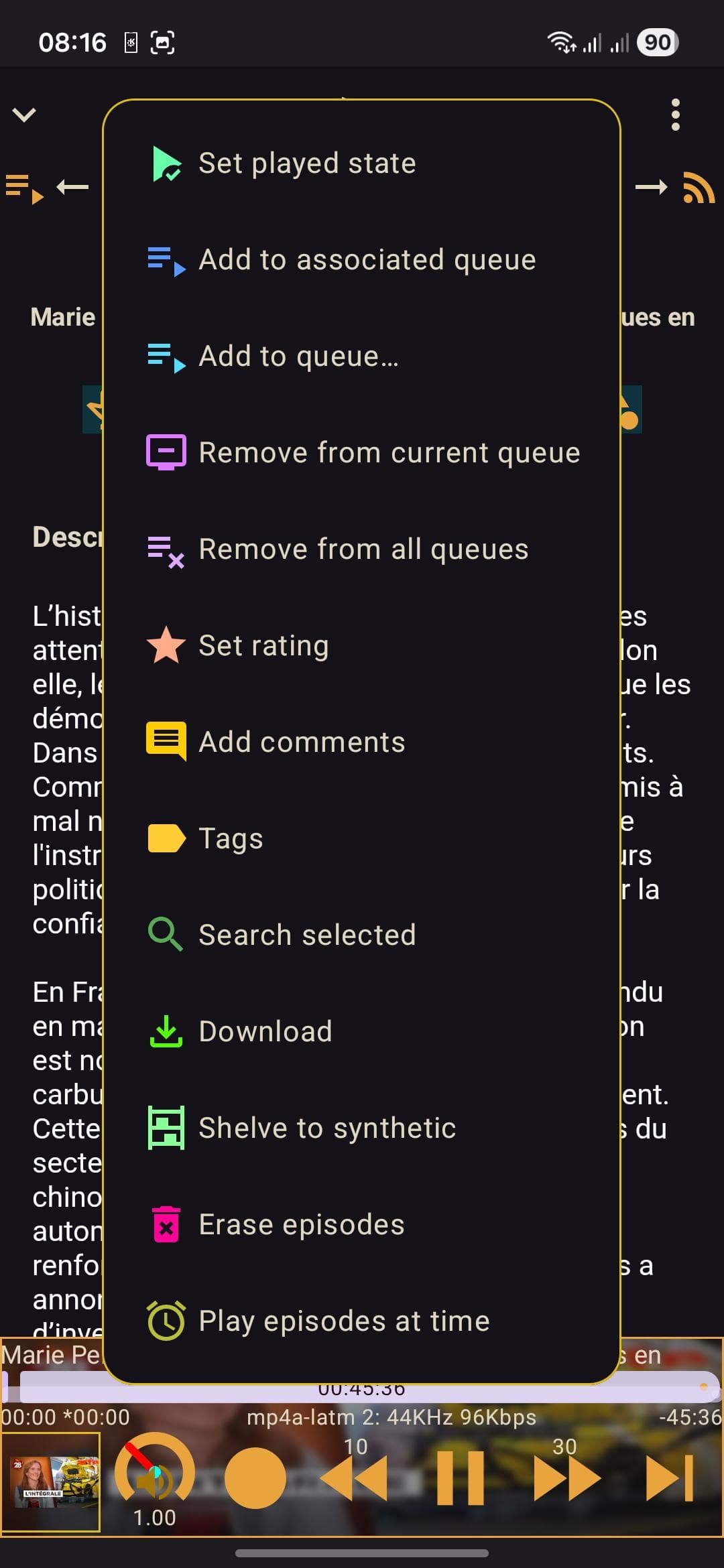 Скриншот 6 — Podcini.A - Extensible media instrument
