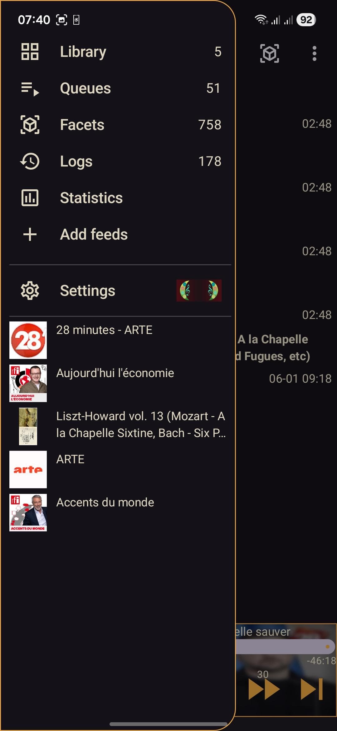 Скриншот 8 — Podcini.A - Extensible media instrument