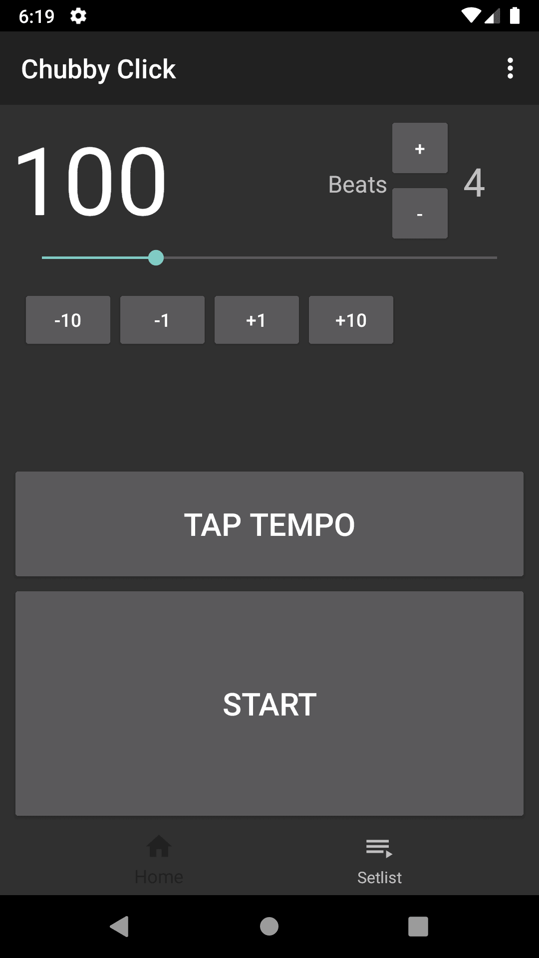 Скриншот 2 — Chubby Click - Metronome