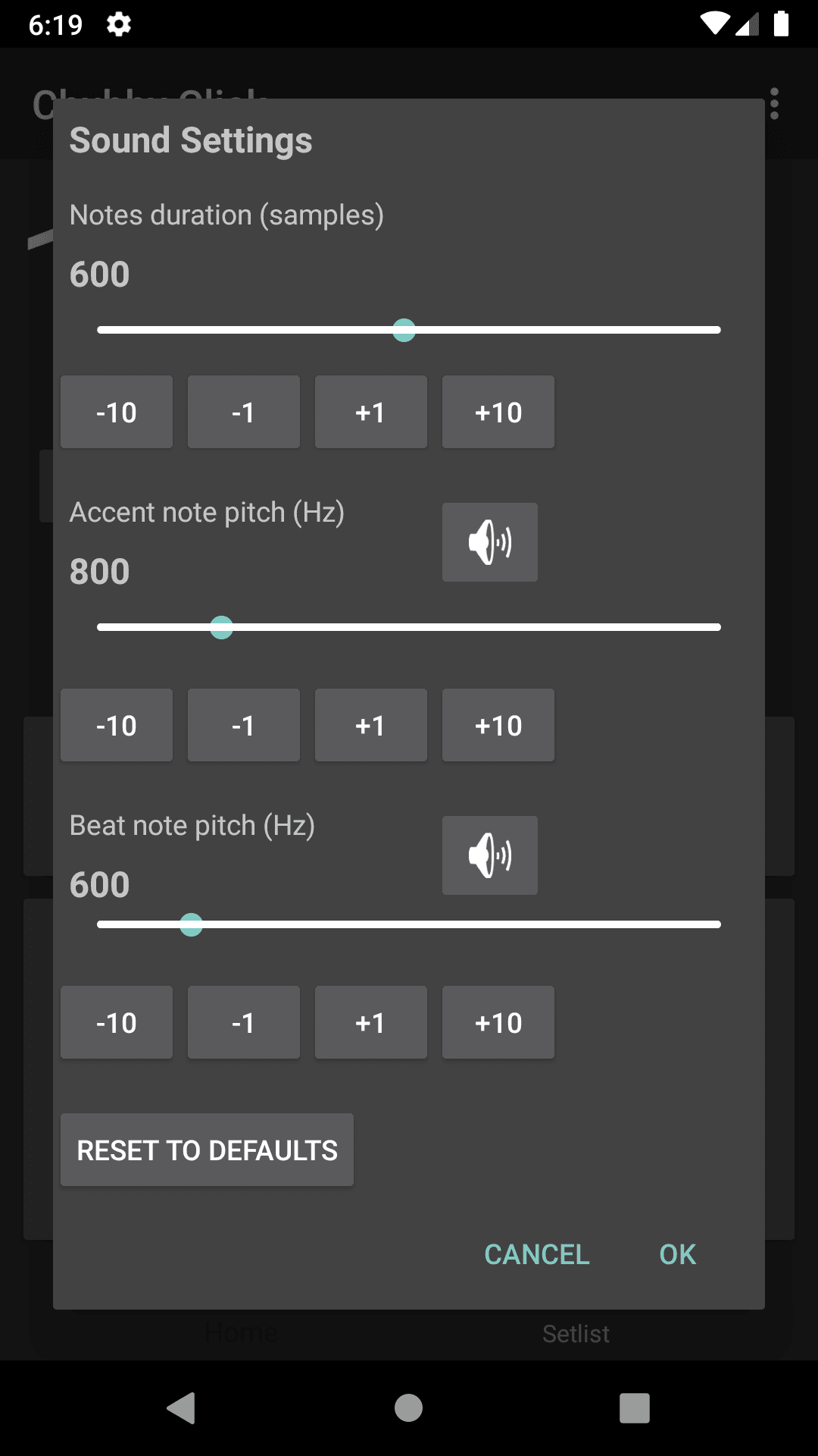 Скриншот 3 — Chubby Click - Metronome