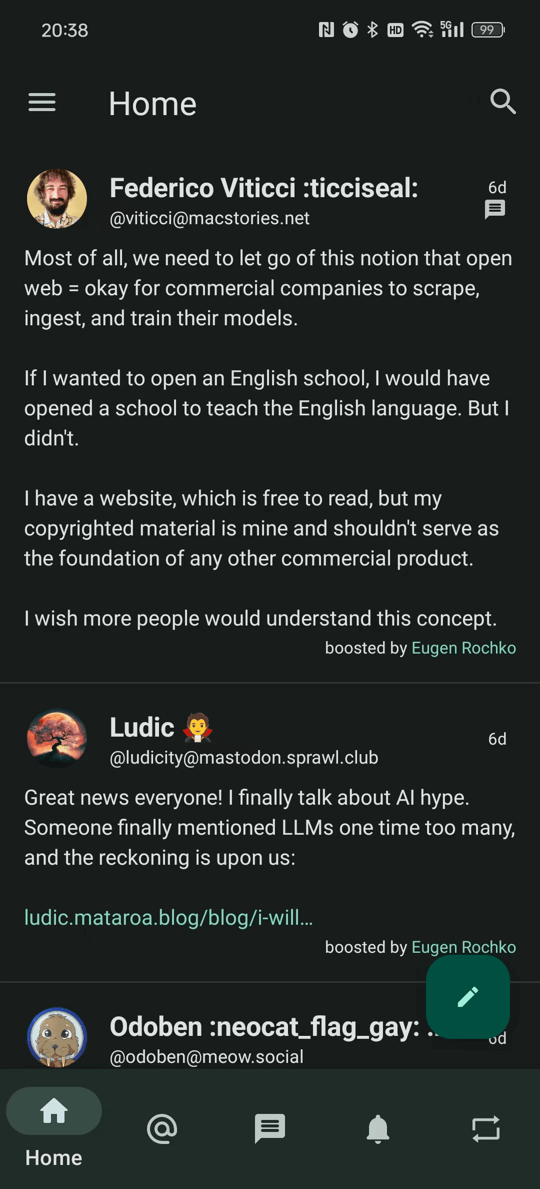 Скриншот 3 — FocusMastodon