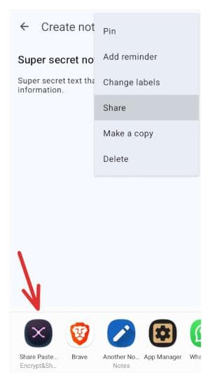 Скриншот 6 — Share Paste O2