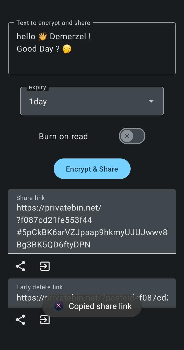Скриншот 7 — Share Paste O2