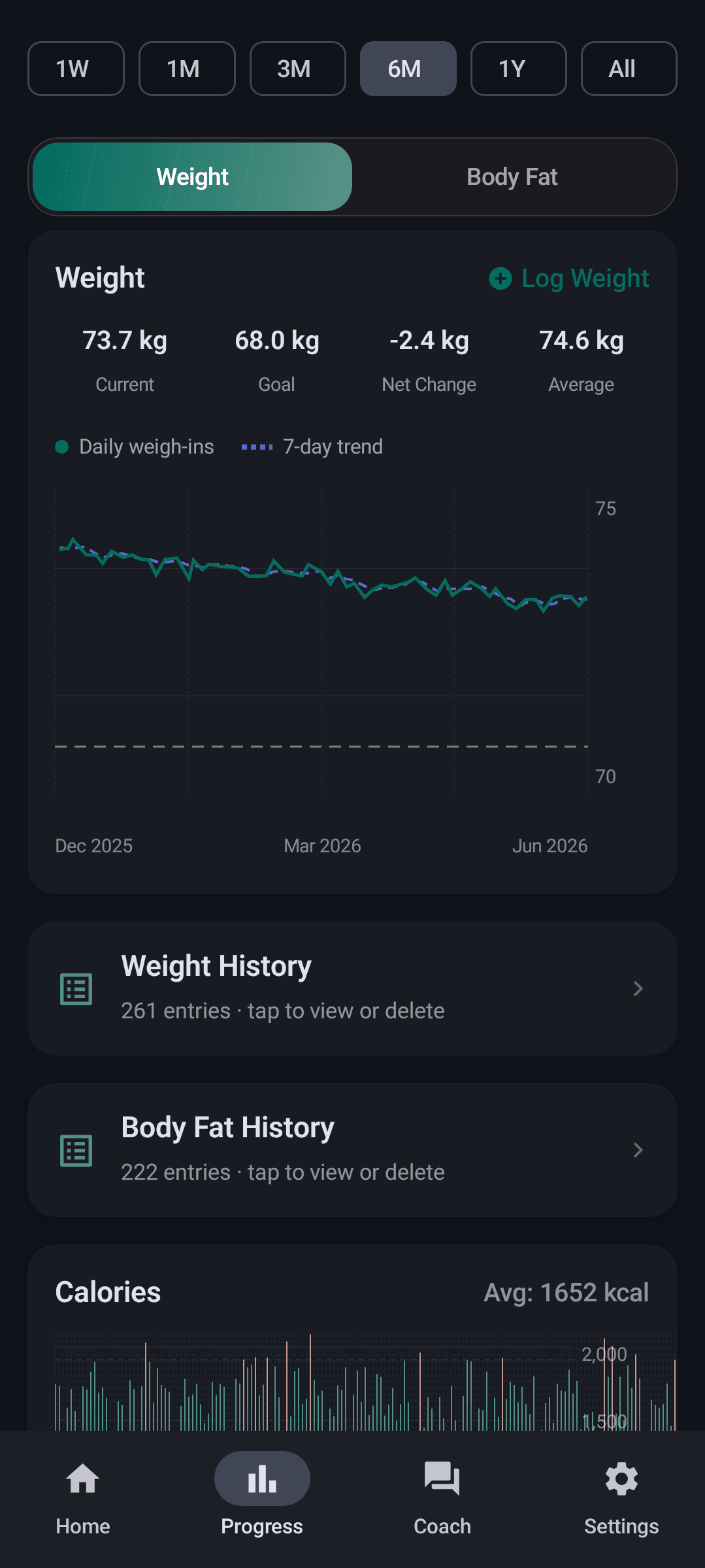 Скриншот 3 — Chompass - Calorie Tracker