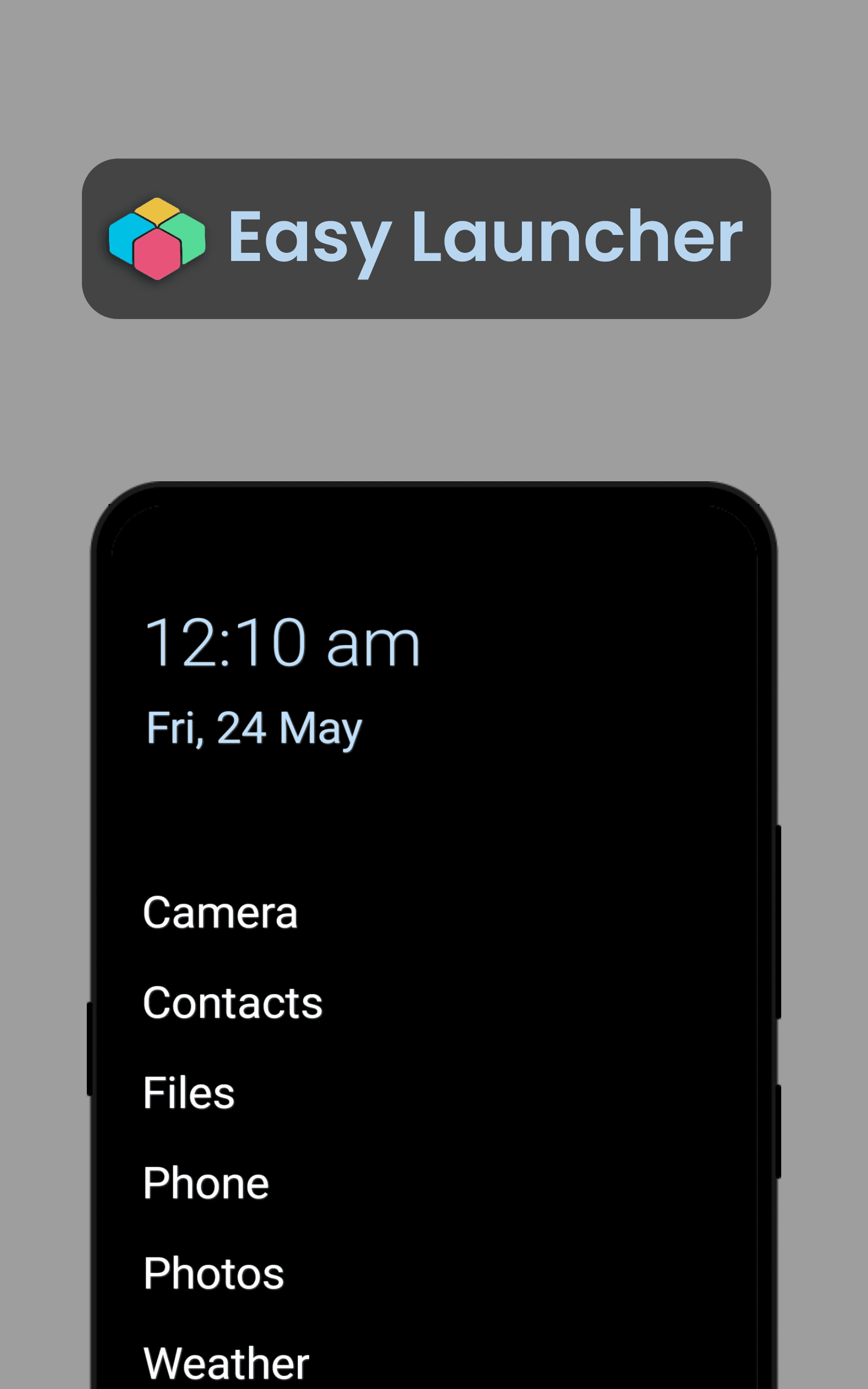 Скриншот 1 — Easy Launcher - Minimal launcher