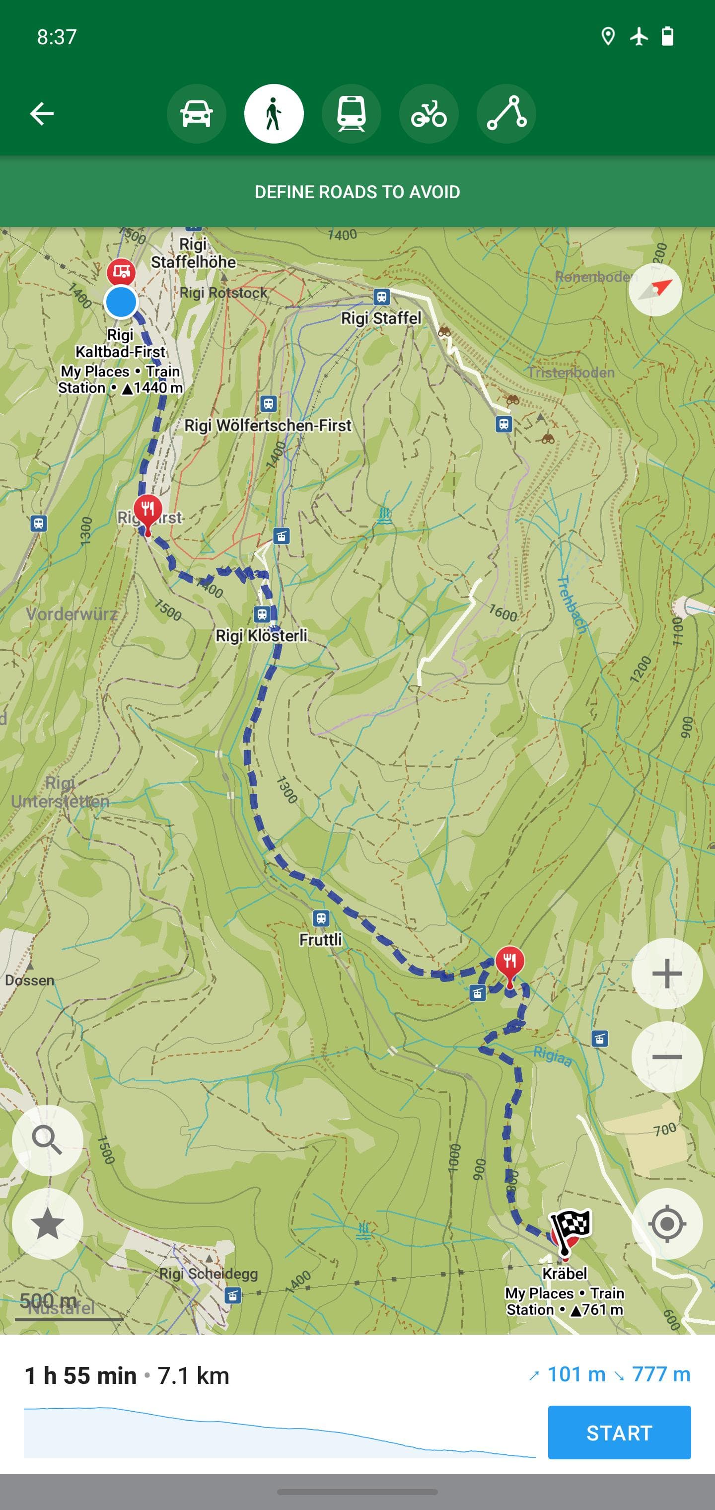 Скриншот 1 — Organic Maps: GPS карты офлайн