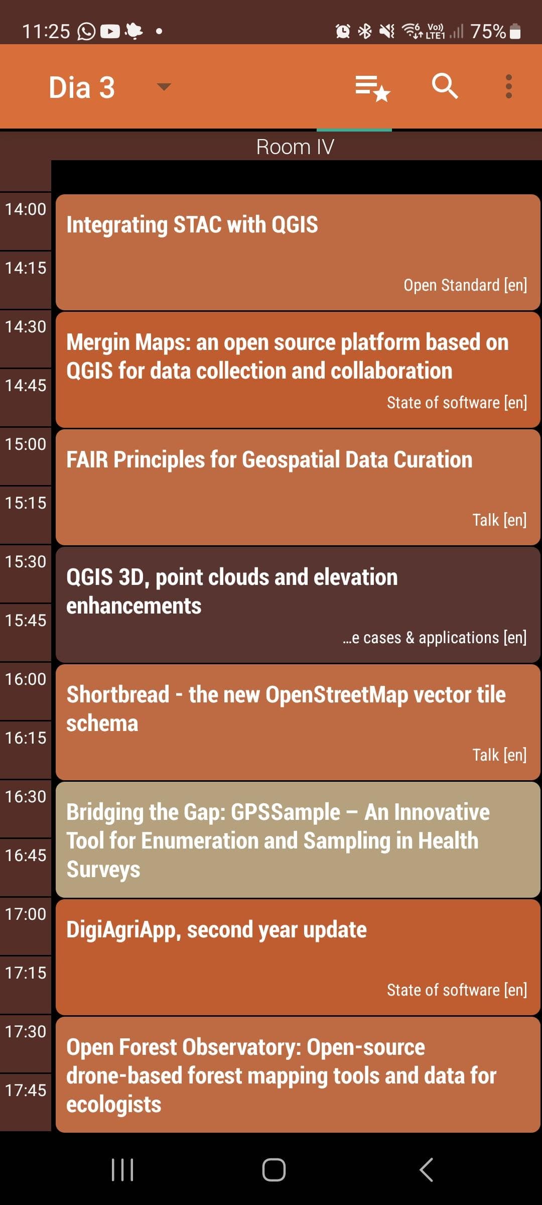 Скриншот 1 — FOSS4G 2024 Schedule