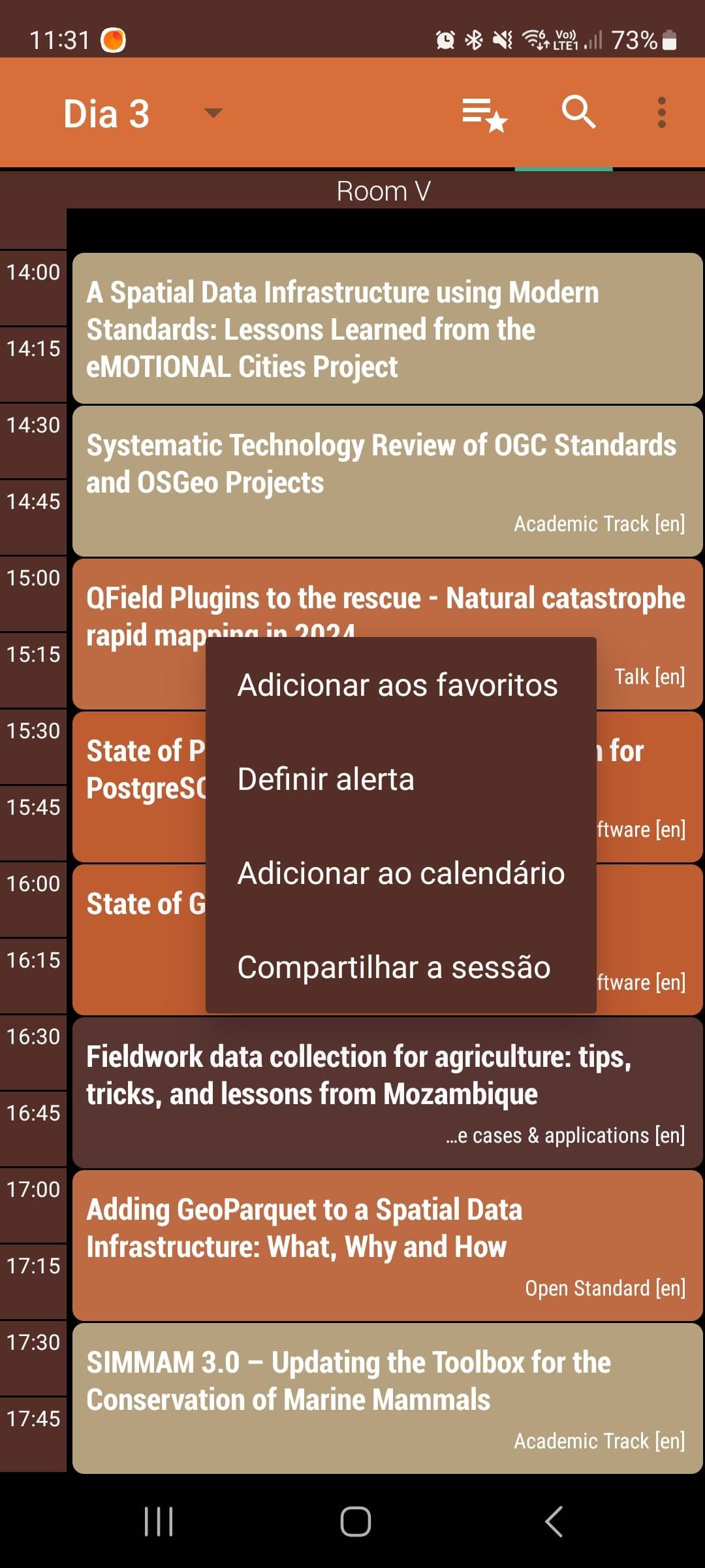 Скриншот 2 — FOSS4G 2024 Schedule