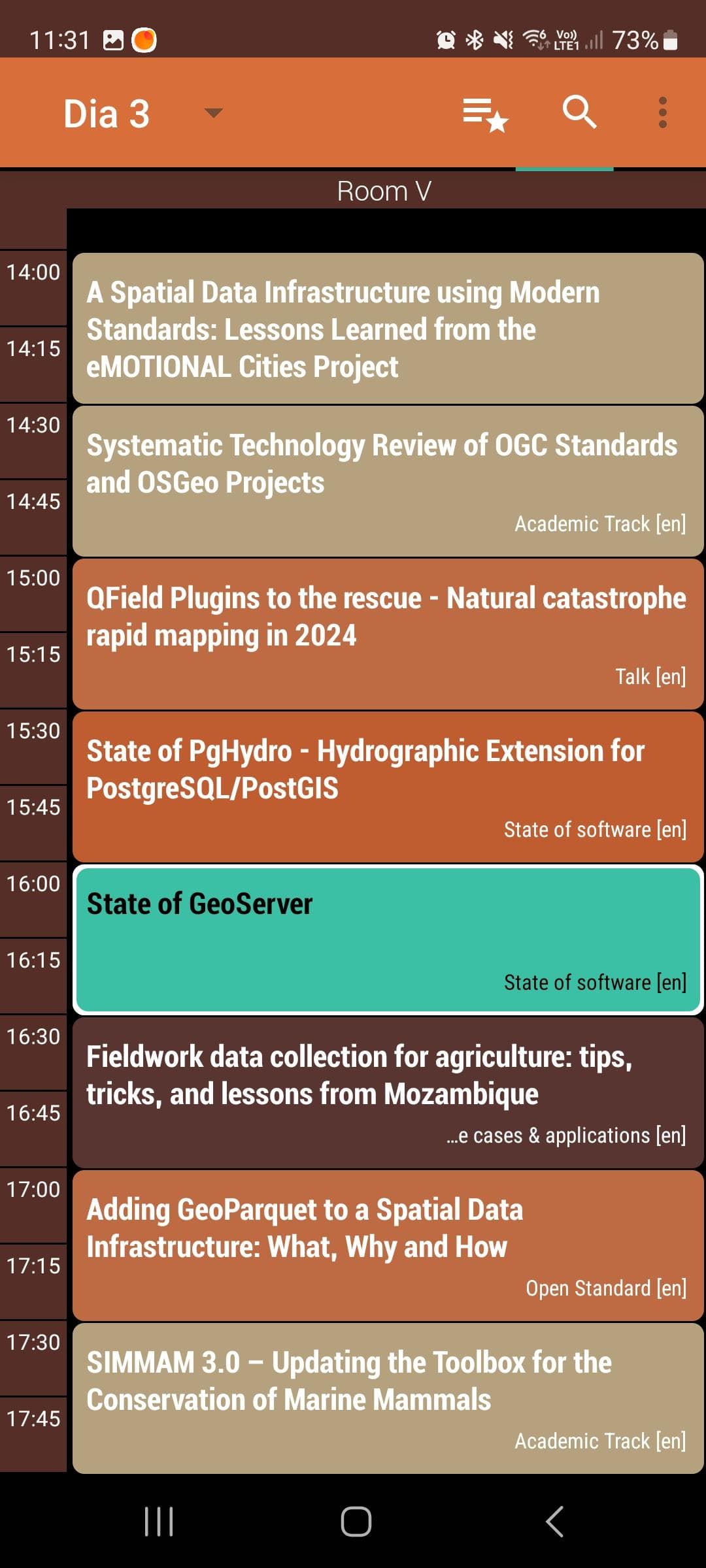 Скриншот 3 — FOSS4G 2024 Schedule