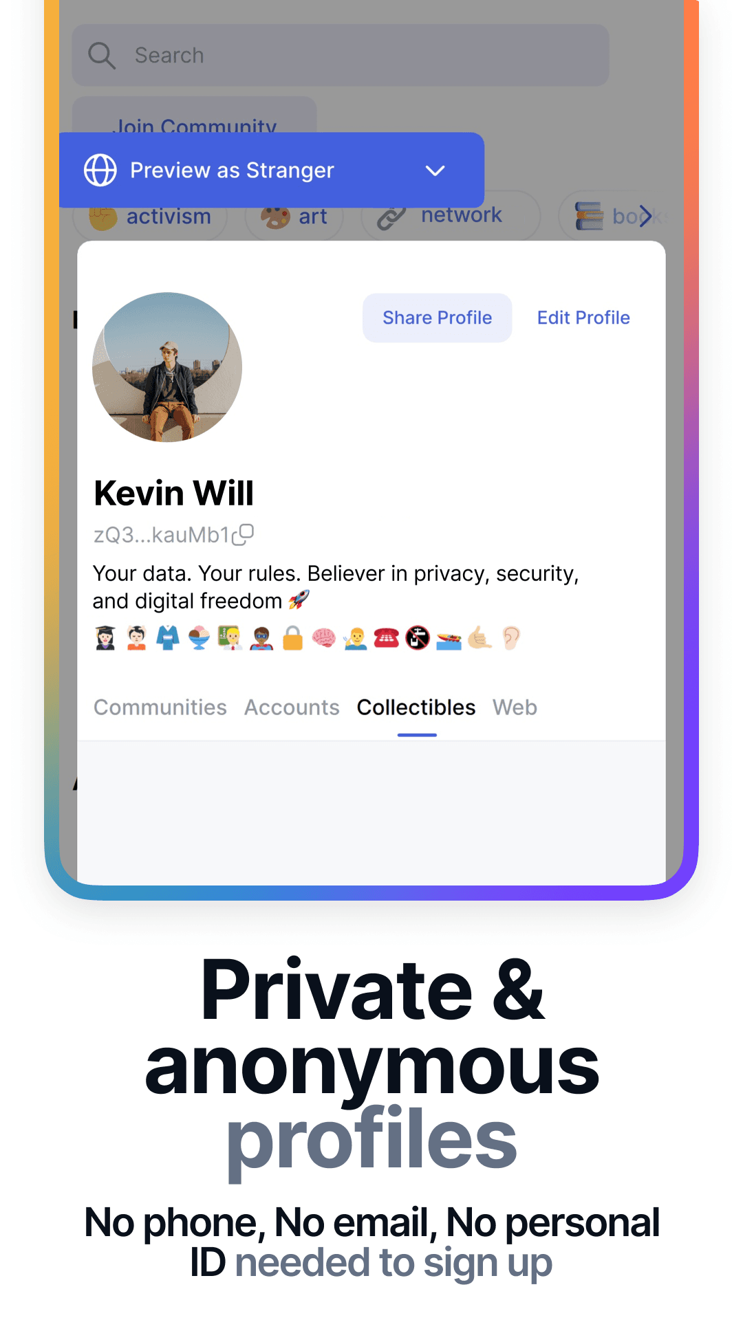 Скриншот 2 — Status - Chat, Wallet, Browser