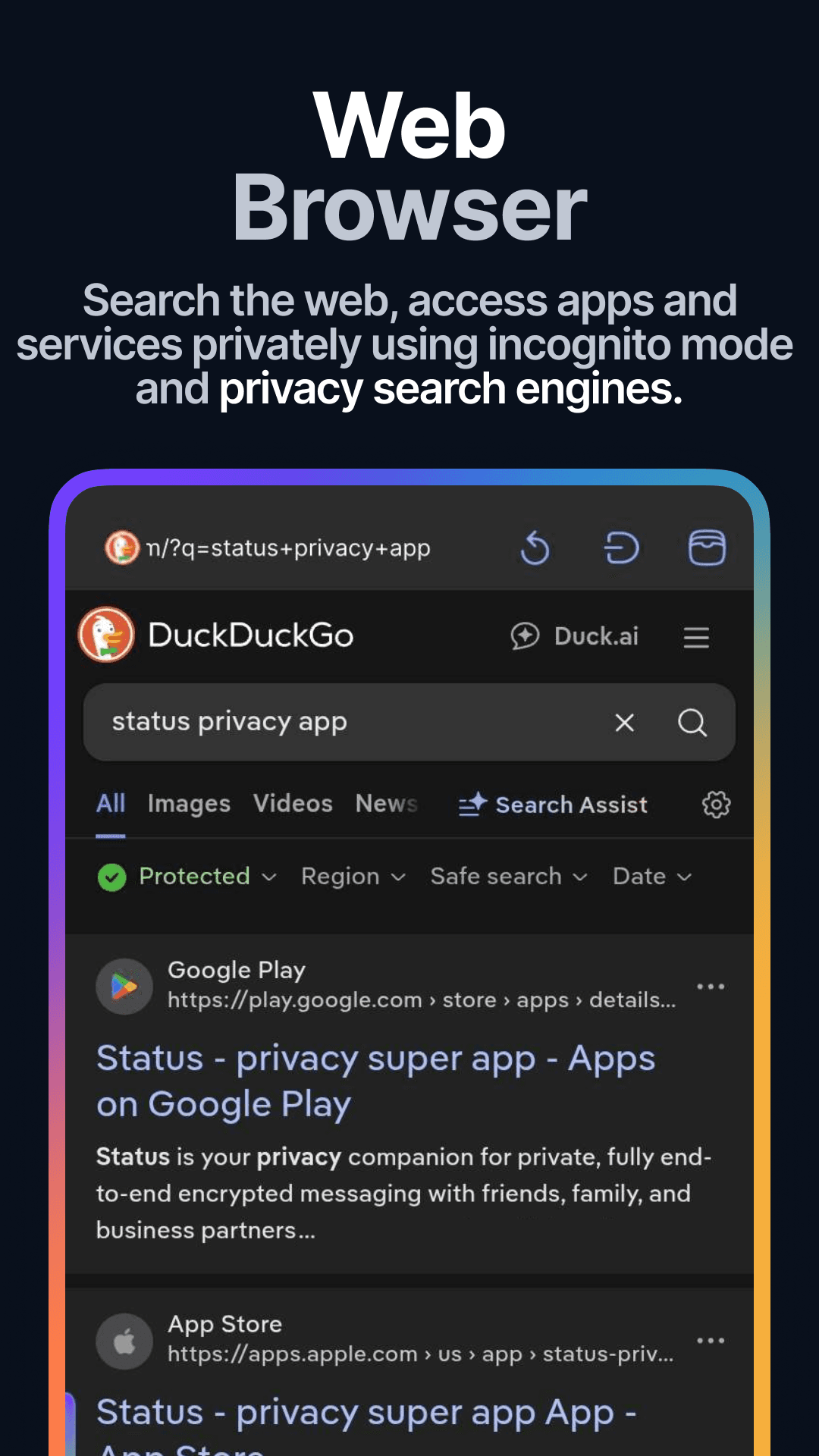 Скриншот 5 — Status - Chat, Wallet, Browser