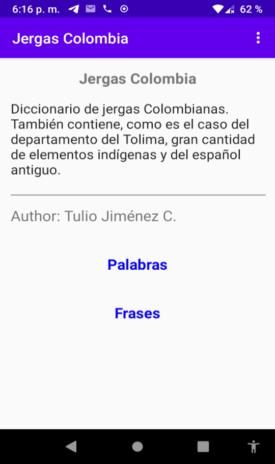 Скриншот 1 — Jargons Colombia