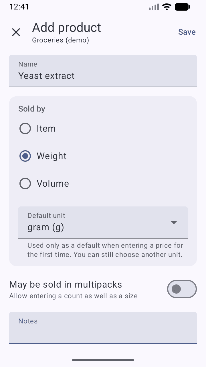 Скриншот 4 — My Price Log