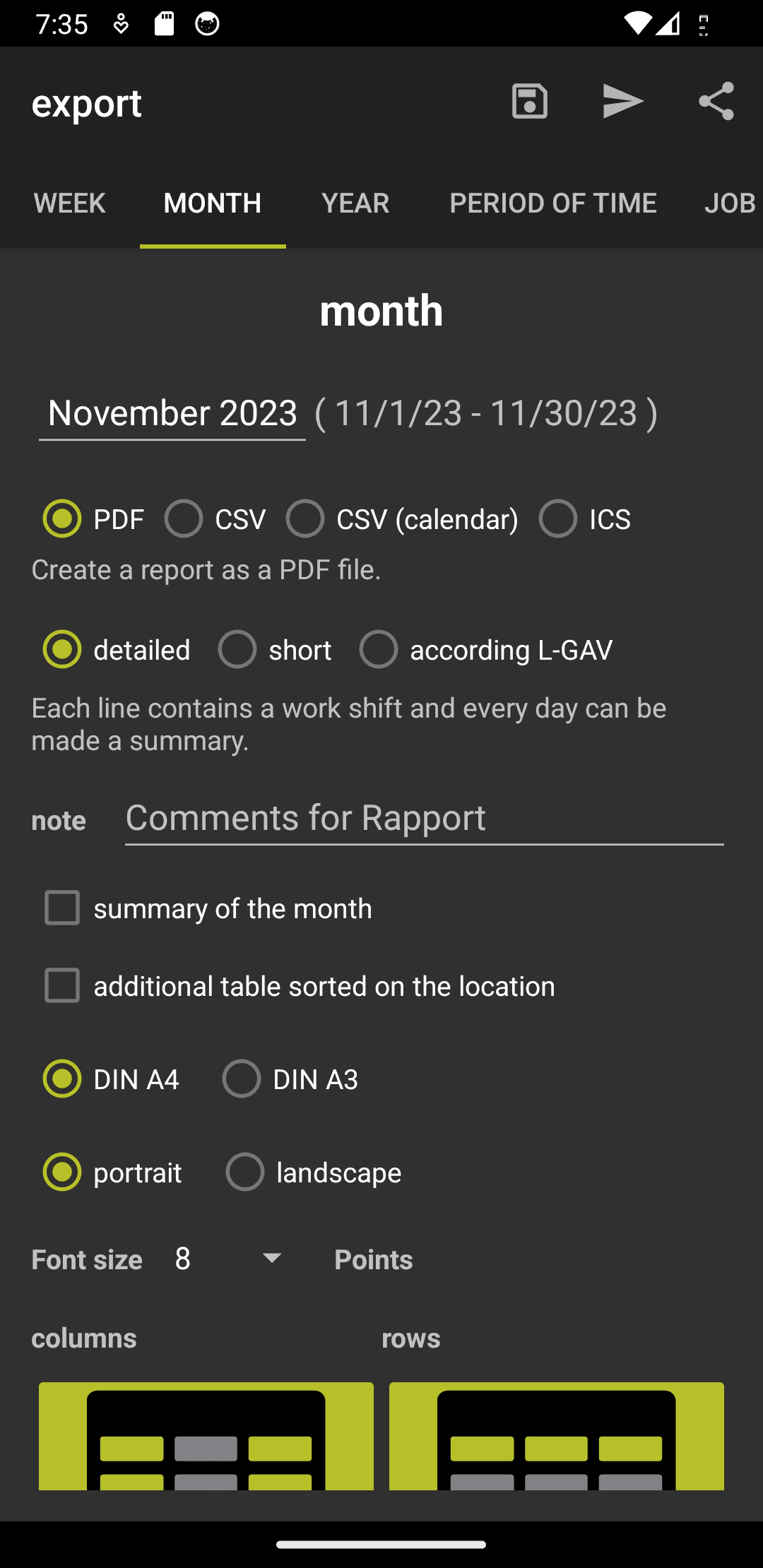 Скриншот 3 — Working Time Account