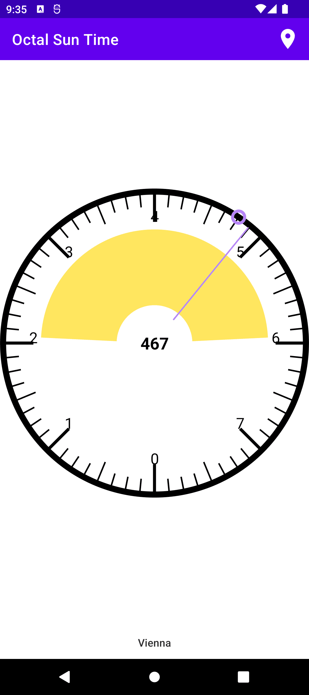 Скриншот 1 — Octal Sun Time