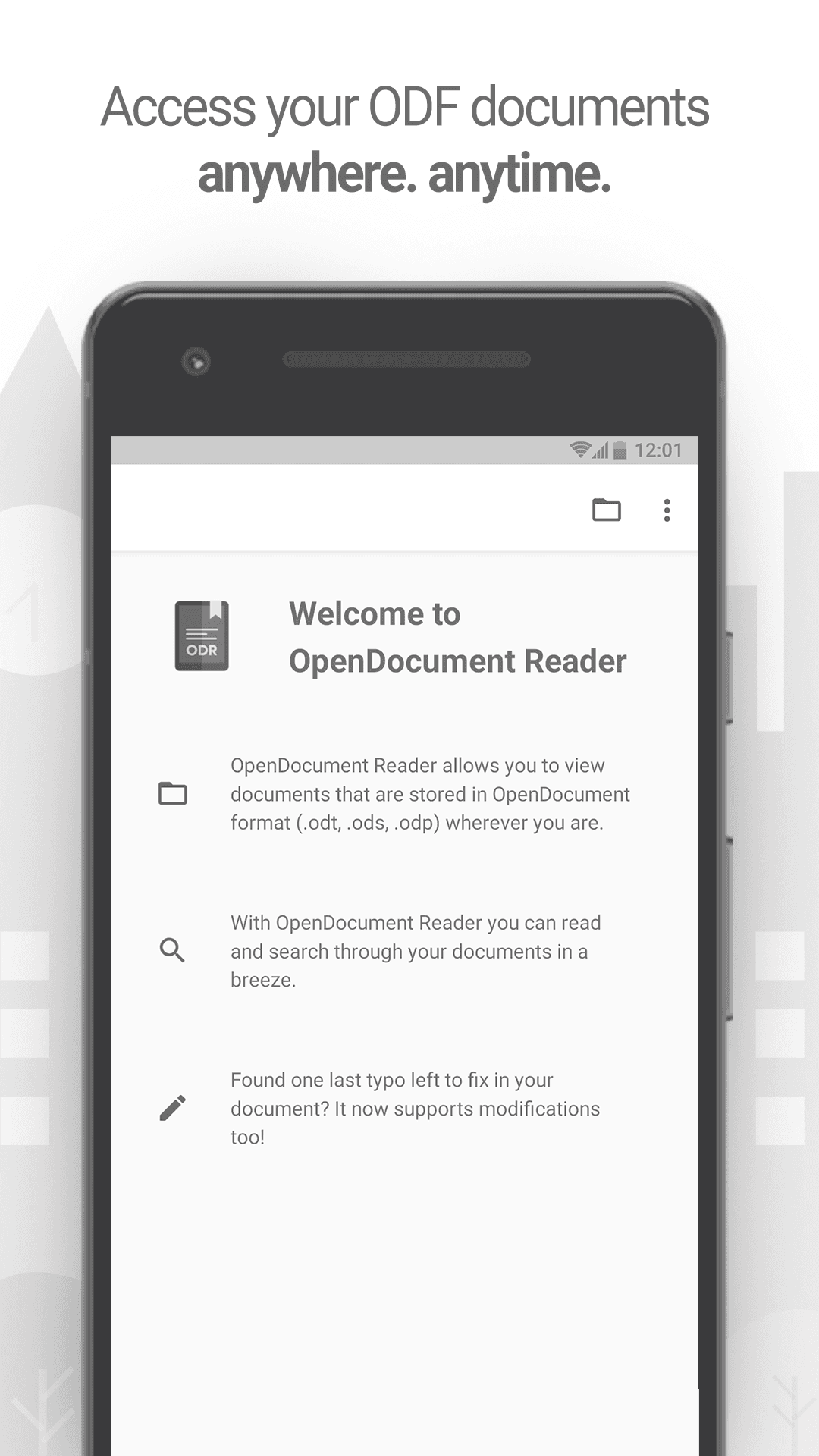 Скриншот 1 — OpenDocument Reader