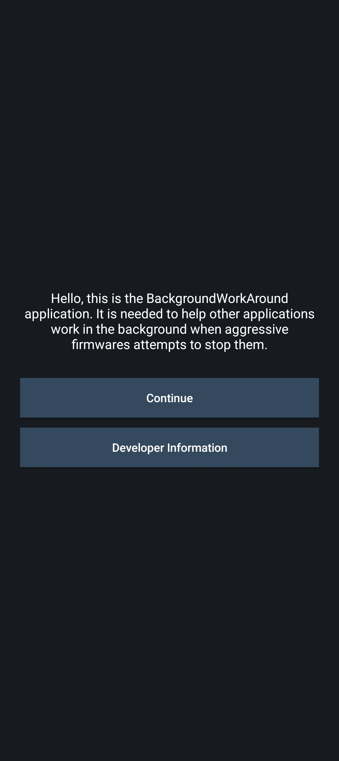 Скриншот 1 — BackgroundWorkAround