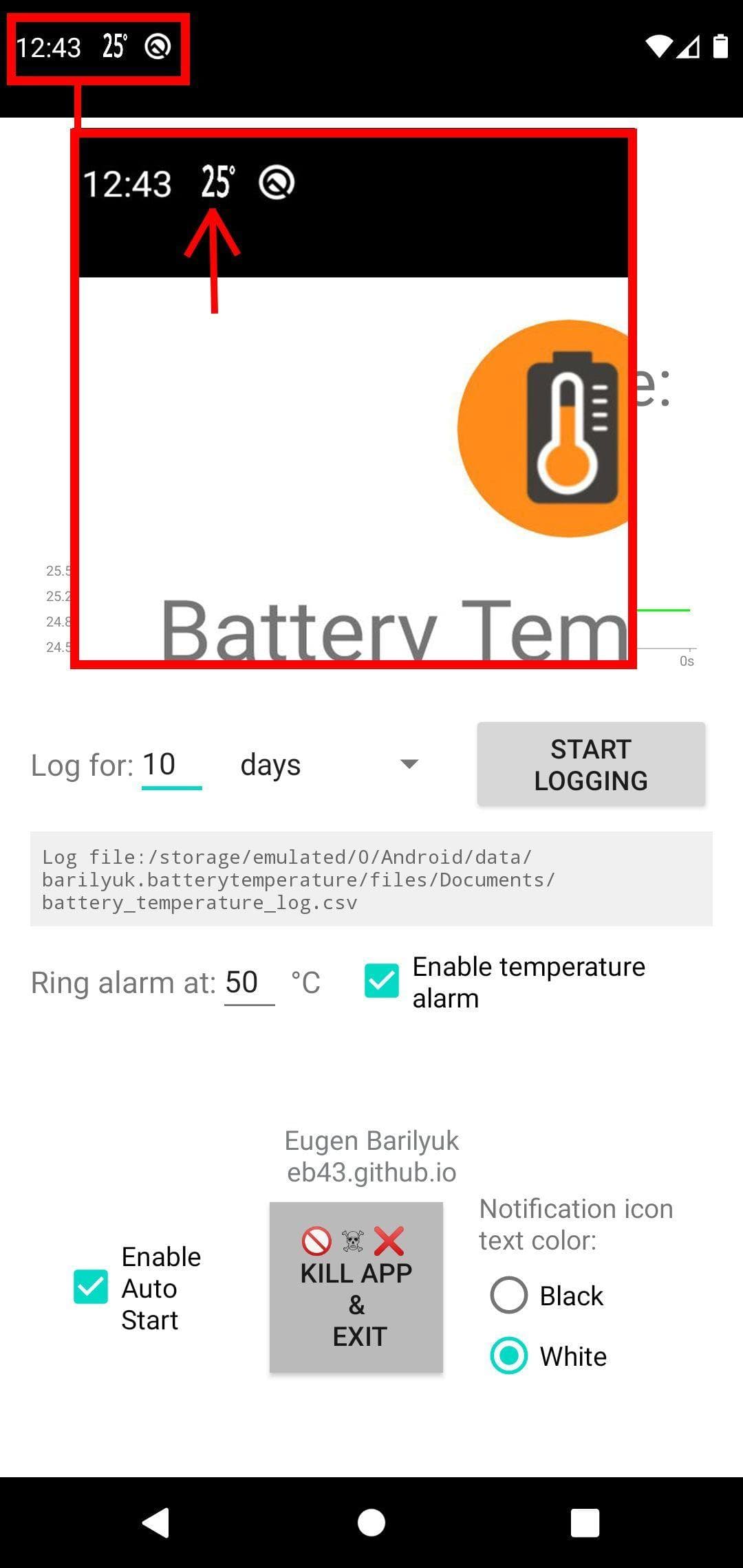 Скриншот 5 — BatteryTemperatureDisplay