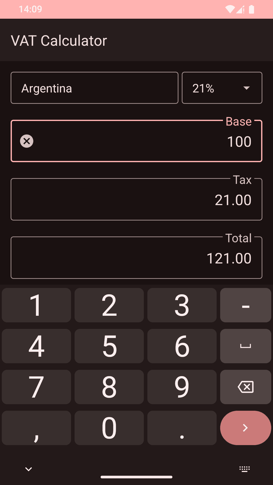 Скриншот 4 — VAT Calculator