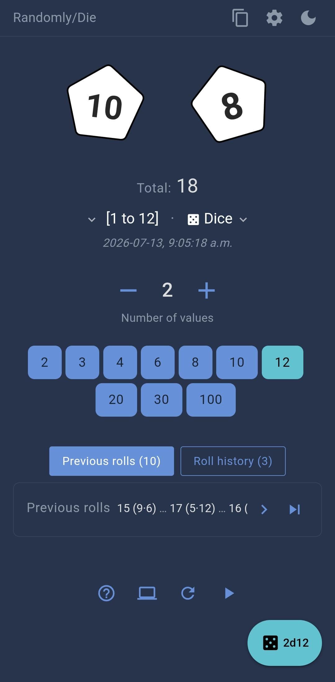 Скриншот 2 — Randomly/Die