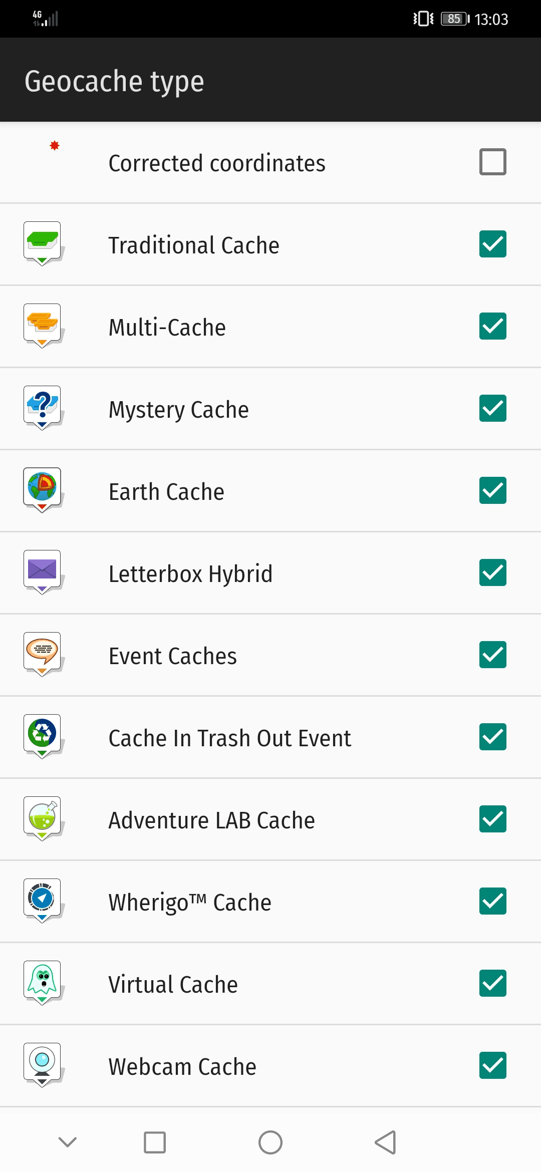 Скриншот 2 — GSAK for Locus