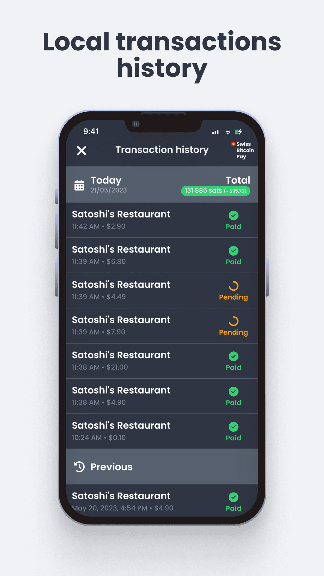 Скриншот 4 — Swiss Bitcoin Pay