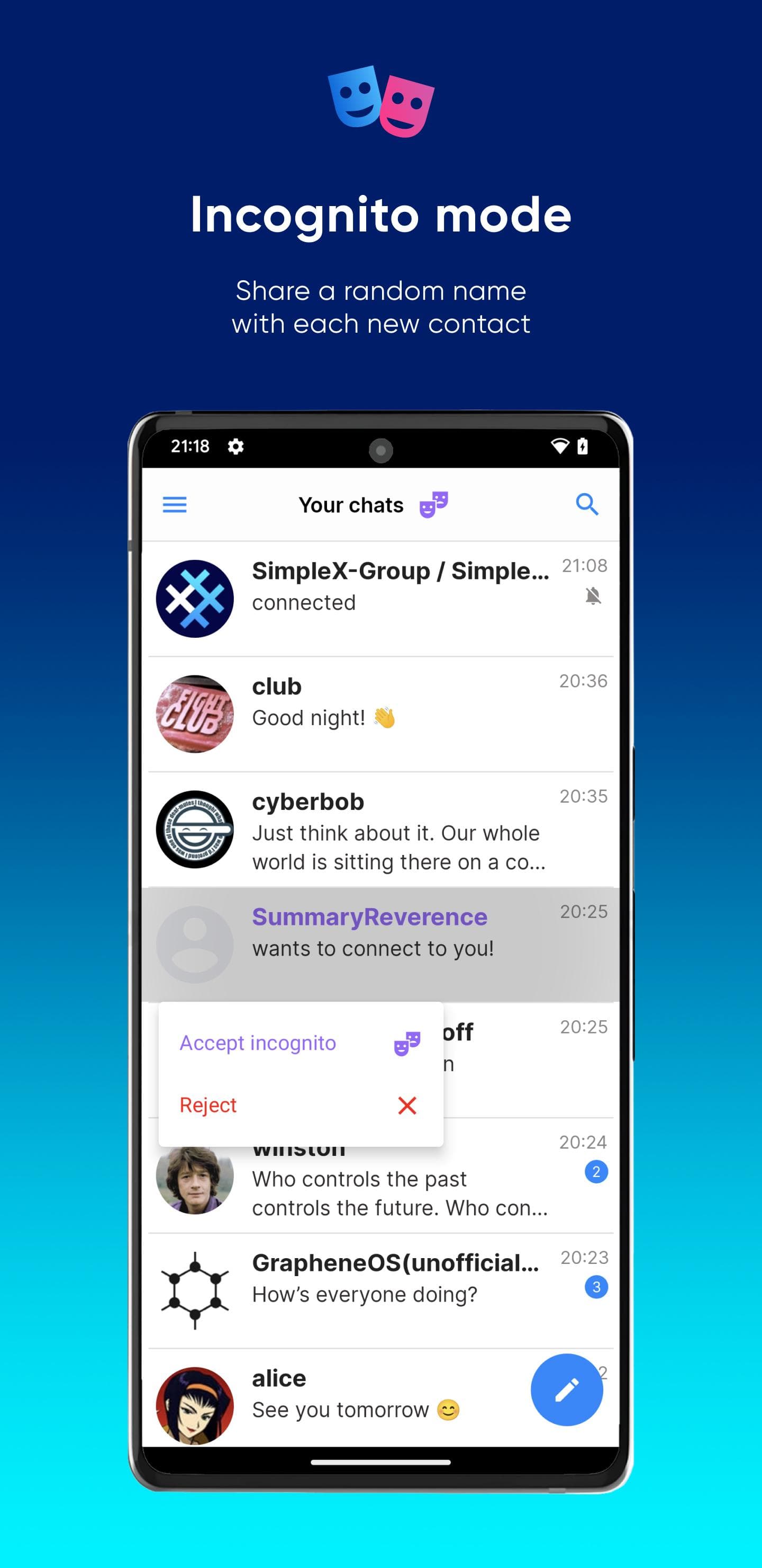 Скриншот 3 — SimpleX Chat