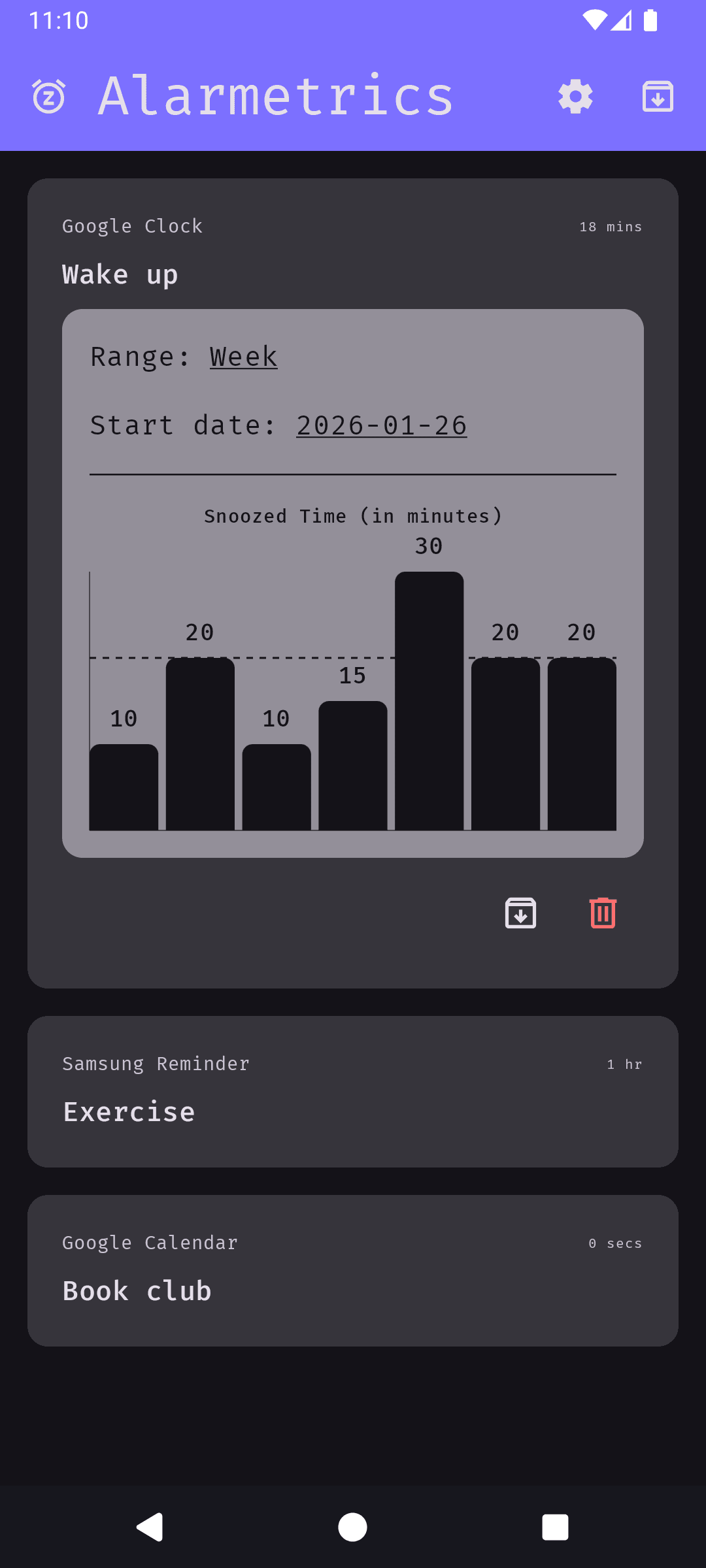 Скриншот 1 — Alarmetrics