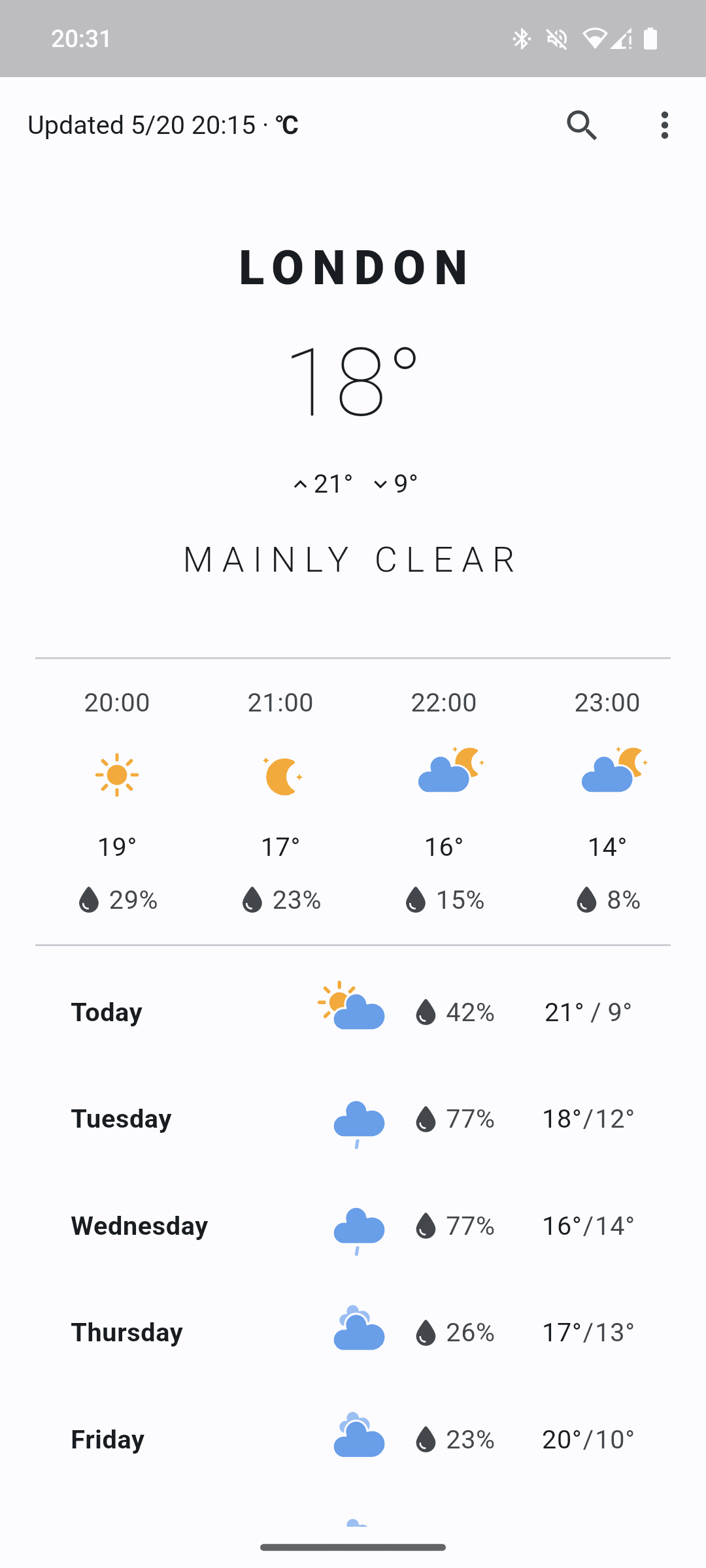 Скриншот 2 — Clima