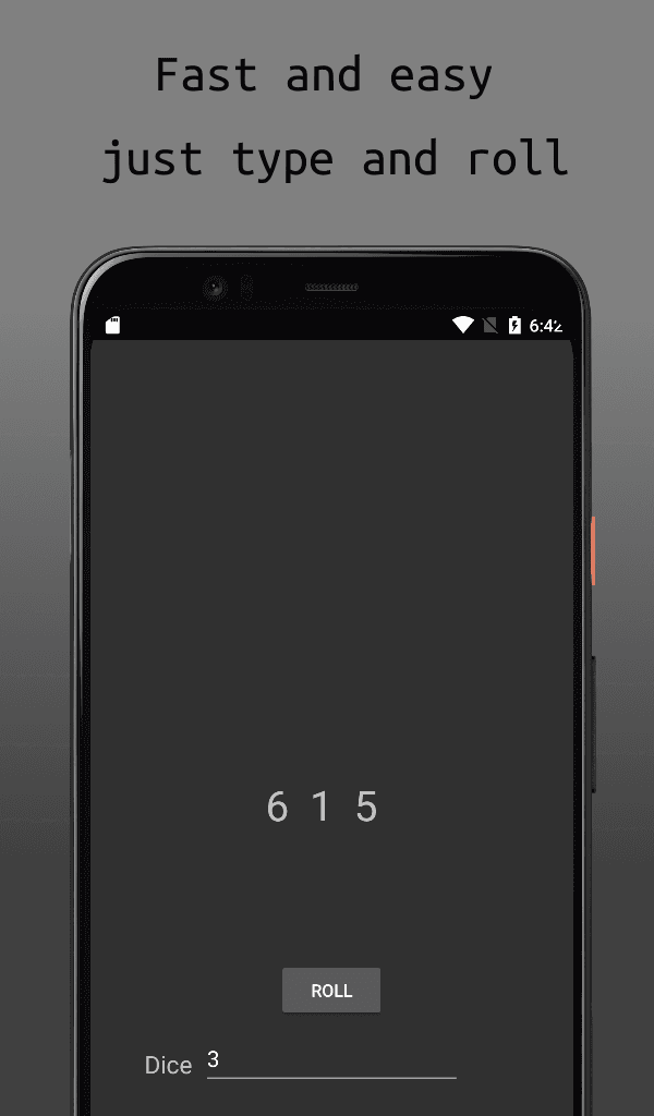 Скриншот 2 — Dice App